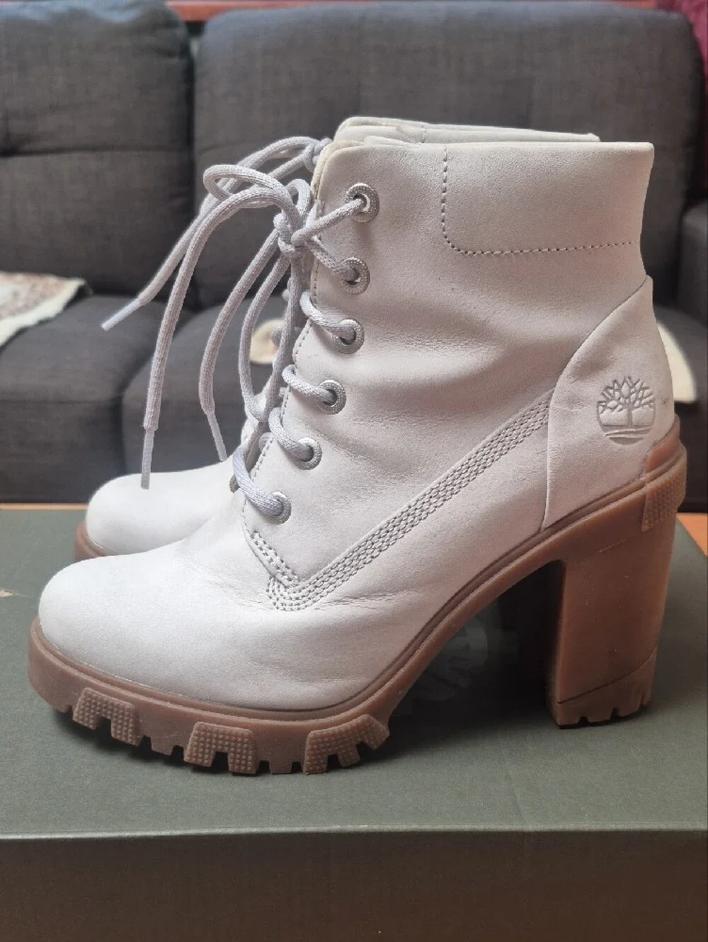 Timberland Light Gray Lace-Up Ankle Boot LANA POINT
